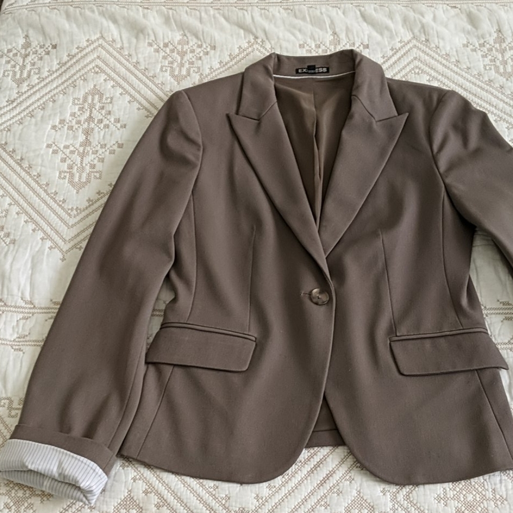 Express Taupe Blazer